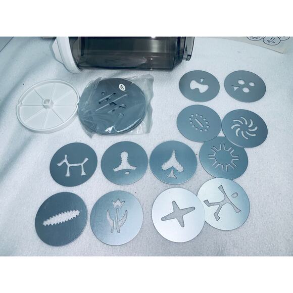 Super Shooter Plus Accessory Kit In Box King Size Cookies 6 Large 12 reg Discs - Picture 3 of 7